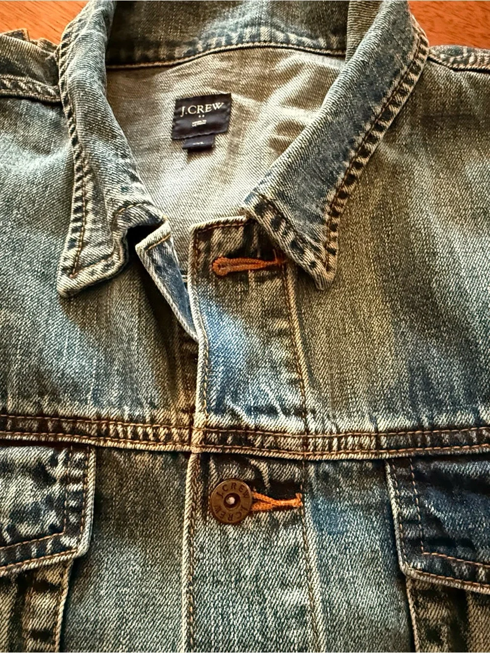 J. Crew Medium Blue Trucker Jacket, Men’s XXL